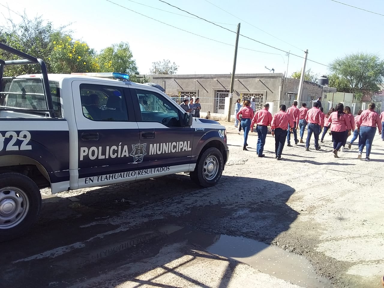 PolicíaEstatal y MandoÚnico en Tlahualilo,